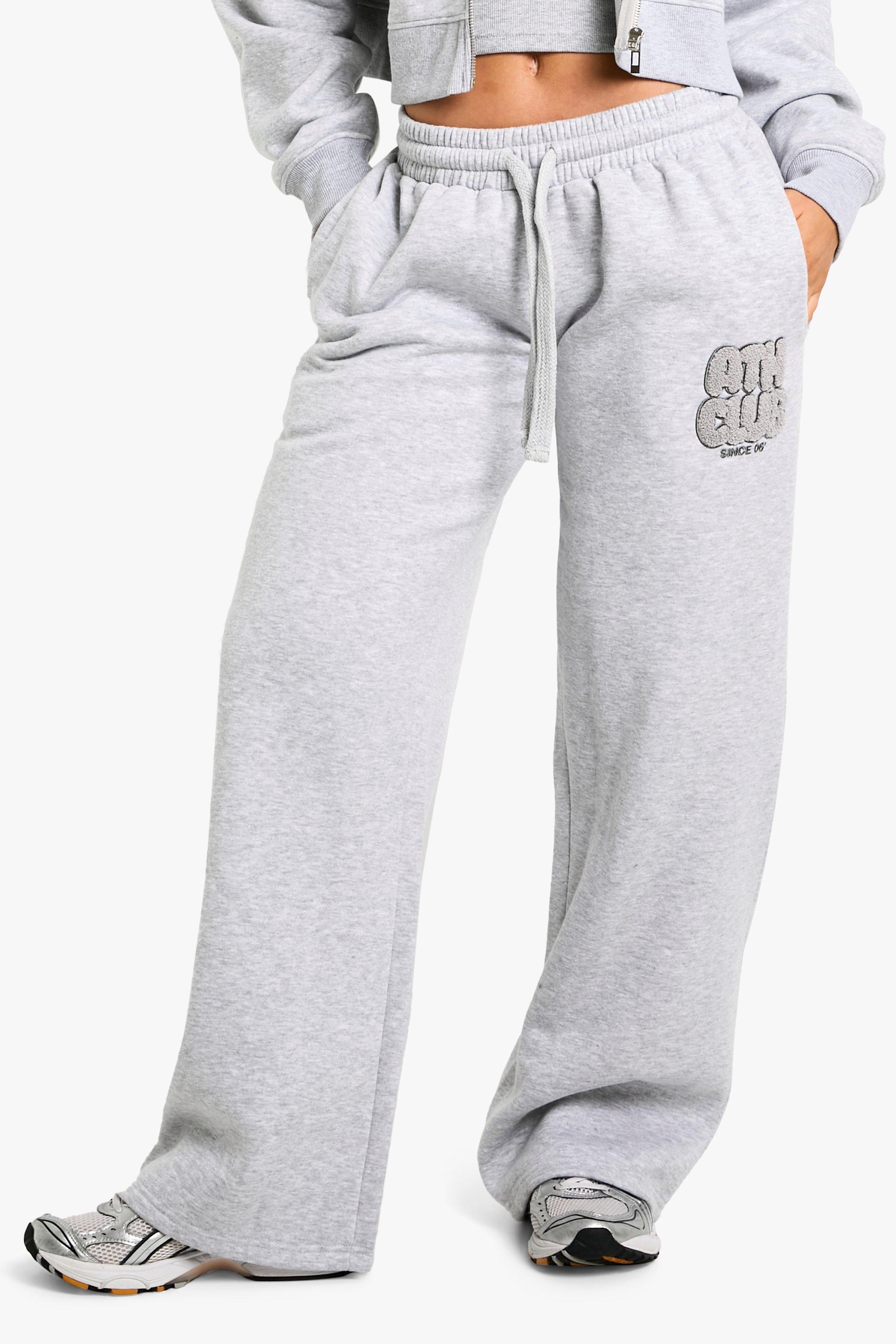 ATH CLUB TOWELLING APPLIQUE STRAIGHT LEG JOGGER